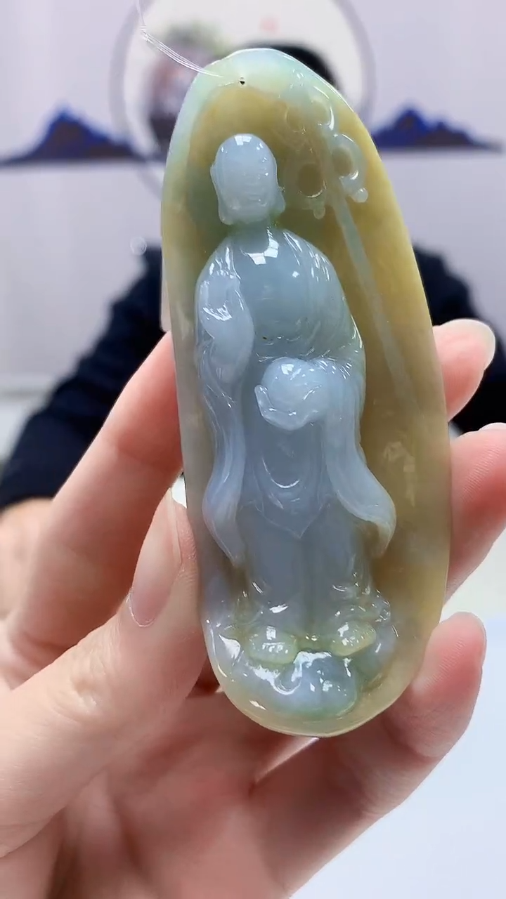 【闪购商品】定制翡翠未镶嵌5152zm-毛货挂件