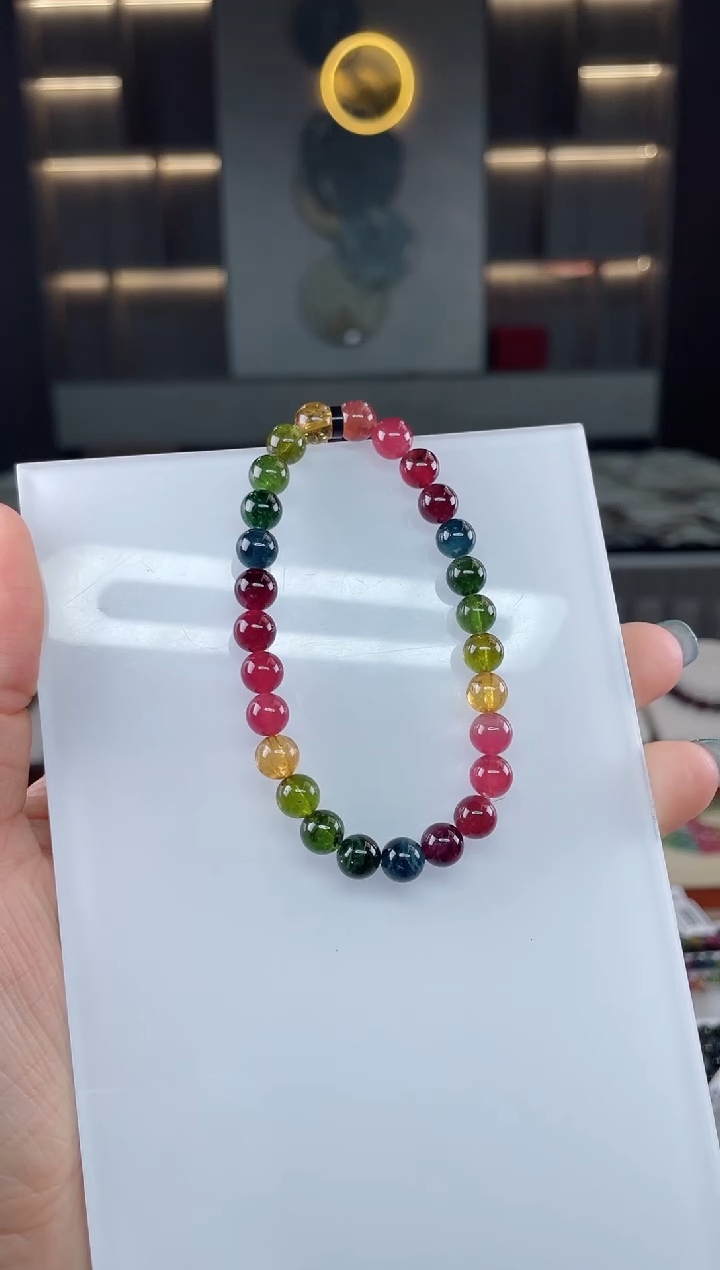 单圈手串未镶嵌碧玺（多样性发一条）T