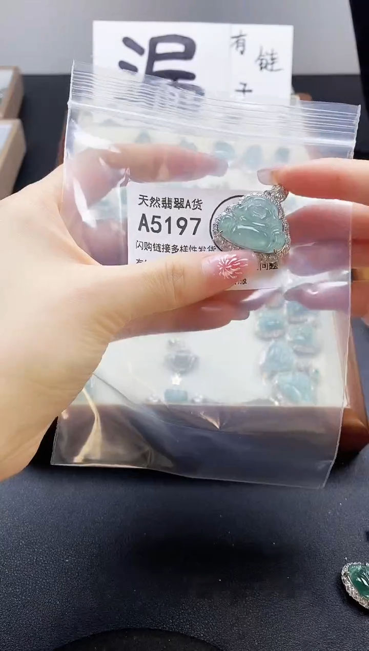 【闪购商品】翡翠颈饰未镶嵌天然翡翠A货8888