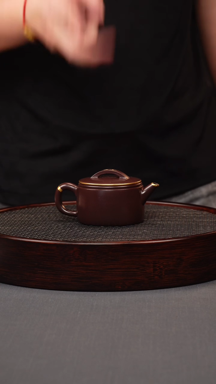 茶壶紫砂王海东紫泥描金小品汉瓦