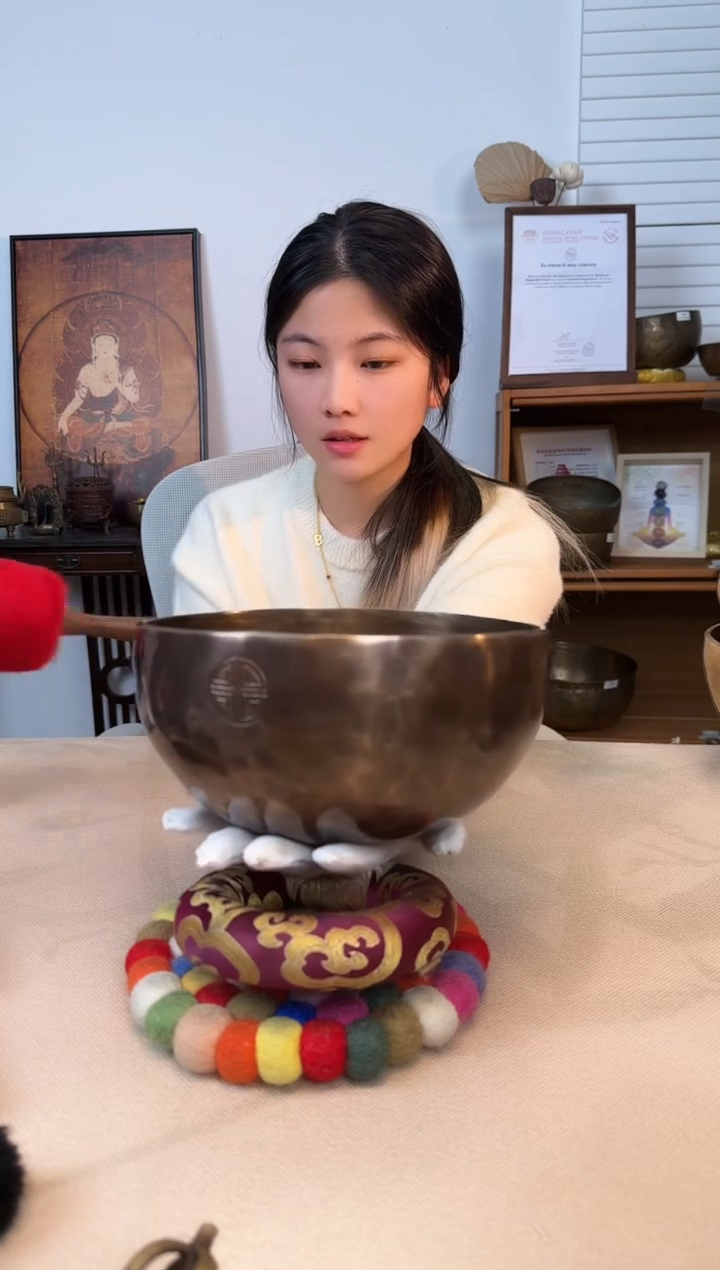 【闪购商品】尼泊尔7A满月颂钵20-G +配件790