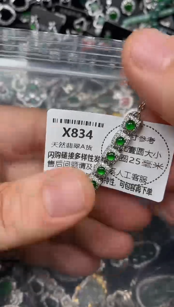 颈饰未镶嵌翡翠X834手链