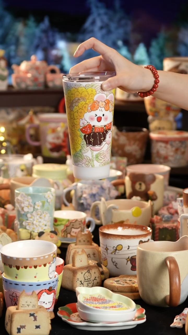 其他陶景德镇釉下彩手绘设计师款陶瓷