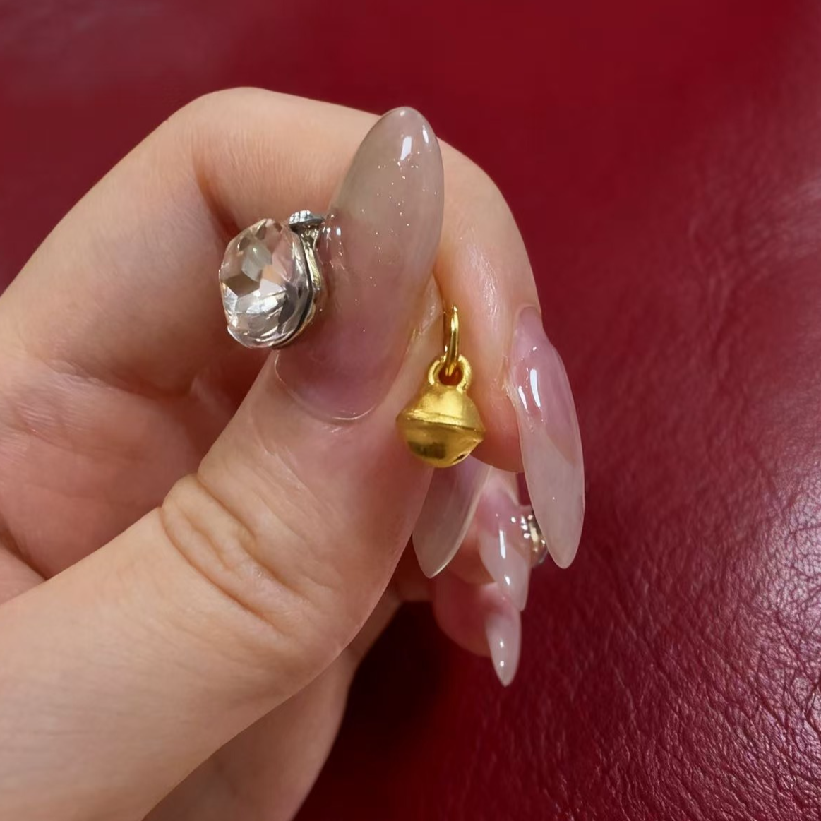 金之之黄金（足金999)  小铃铛  素金  吊坠