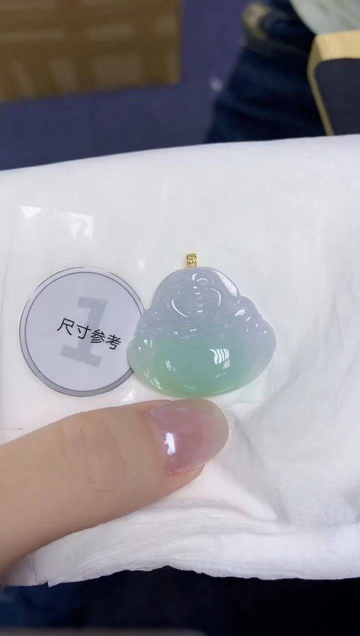 翡翠18K金镶嵌颈饰天然缅甸翡翠A货百元以上9元证书费自理