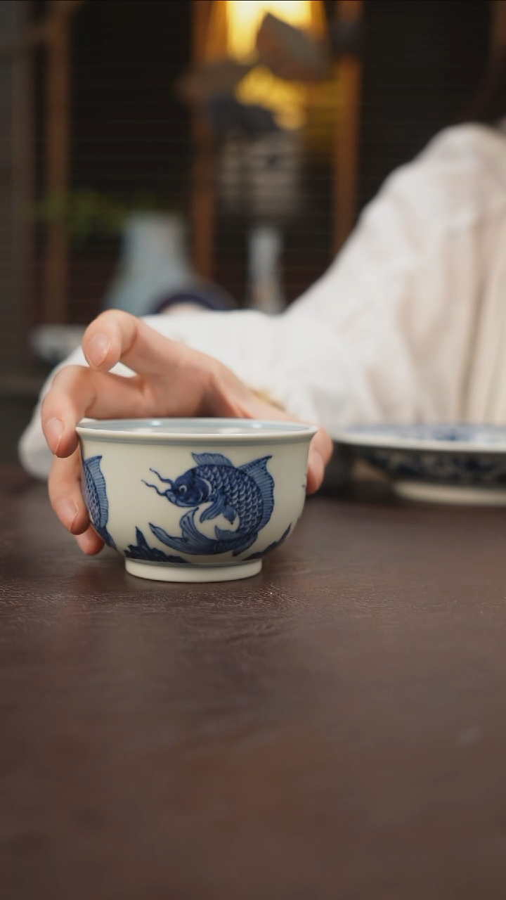 杯景德镇陶瓷杯碗柴烧多人T65