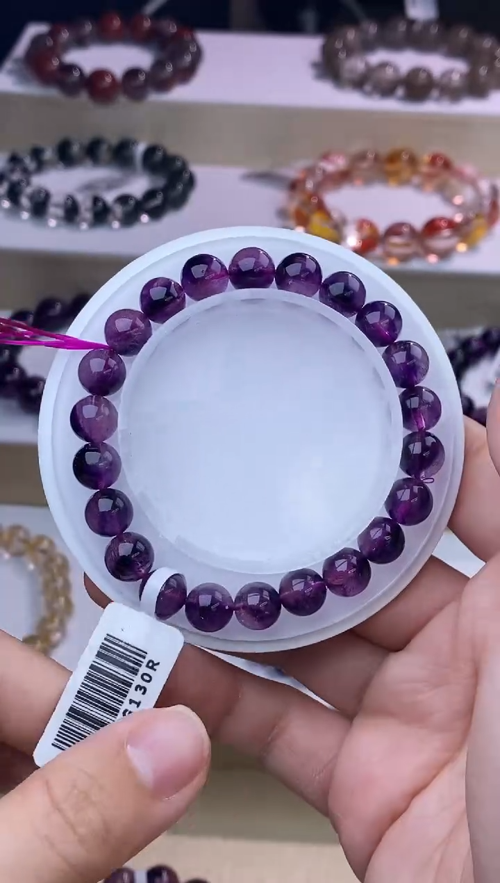 【闪购商品】水晶手链未镶嵌紫超七8m