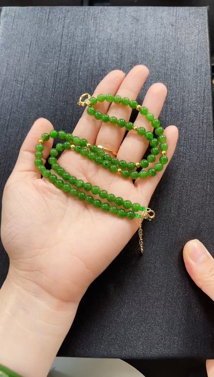 和田玉未镶嵌项链【618】多样性发一