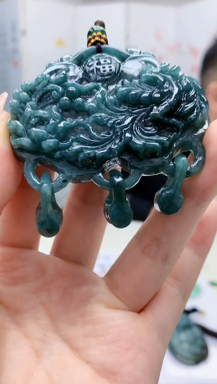 【闪购商品】定制翡翠未镶嵌5152jw-毛货挂件40