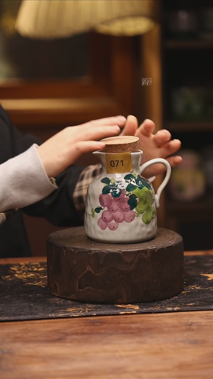 陶瓷景德镇高温釉下手绘陶瓷@L071@