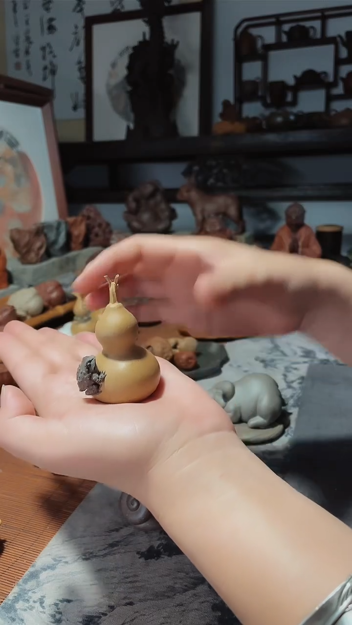 紫砂茶宠小*轩紫砂茶宠把件摆件葫芦