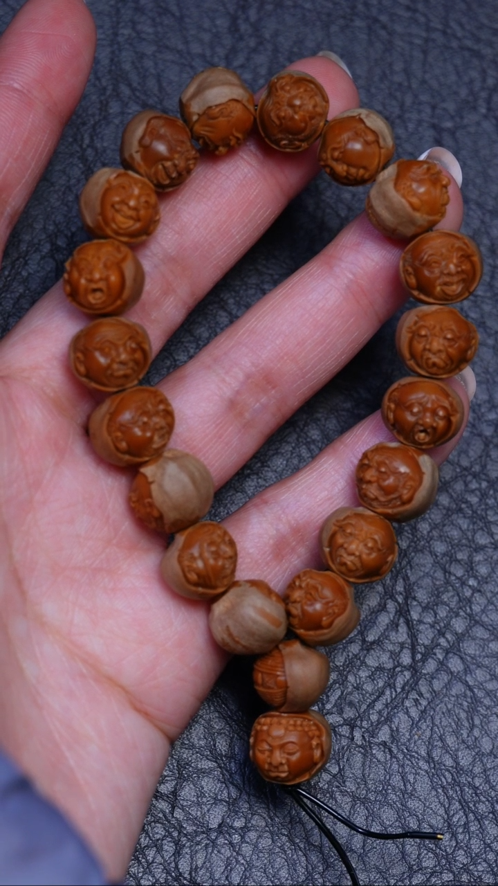 【闪购商品】橄榄核手串/手链宋水官写实十八罗汉