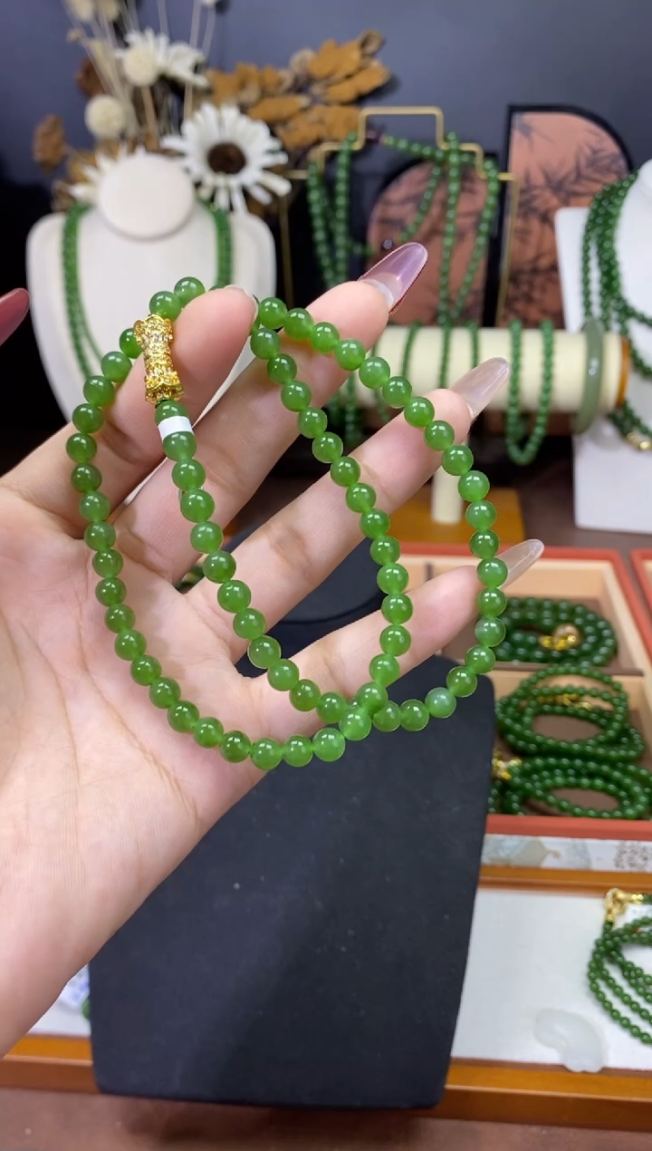 【闪购商品】和田玉（碧玉）颈饰未镶嵌6