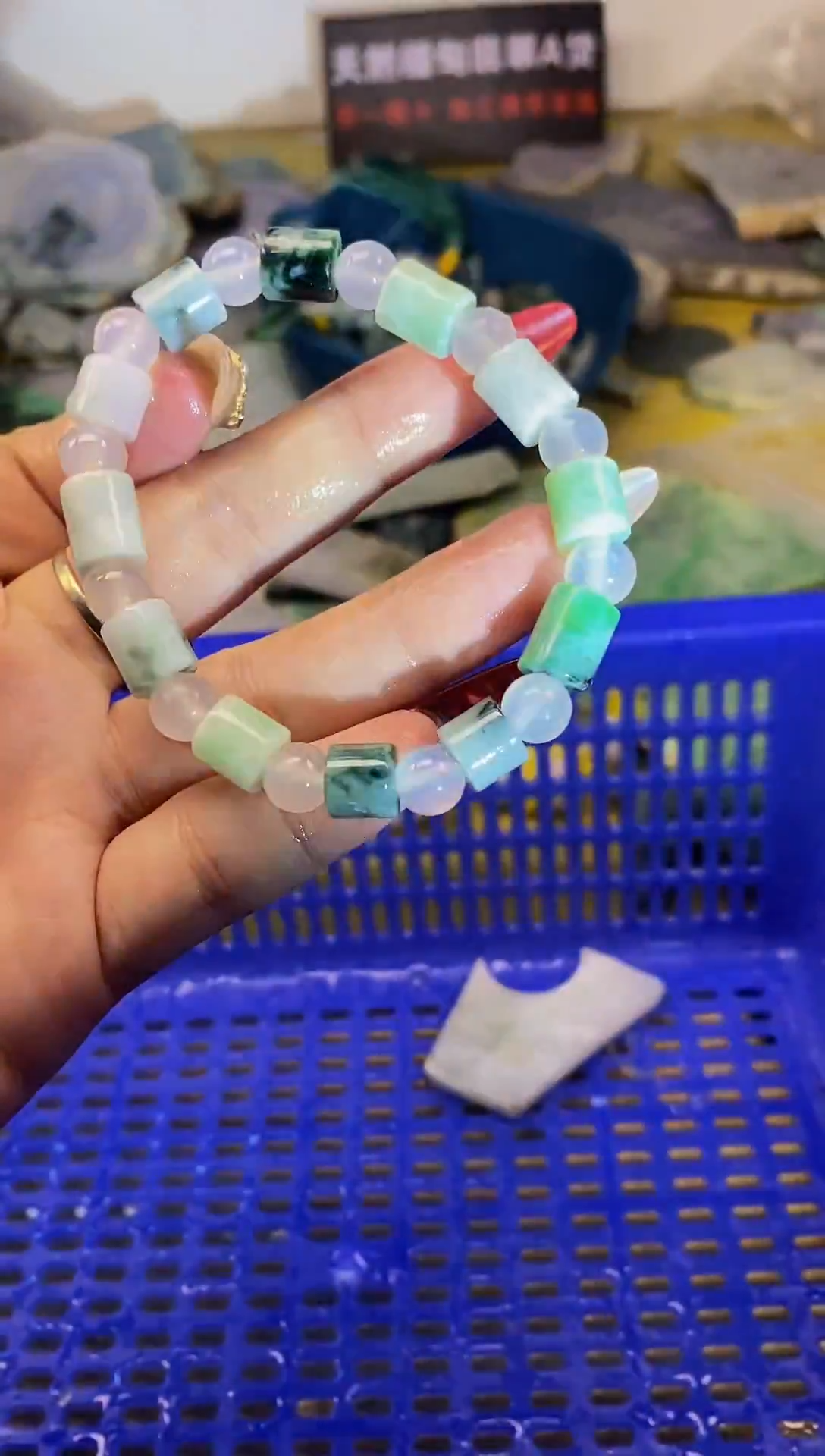 散珠翡翠天然缅甸翡翠A货030