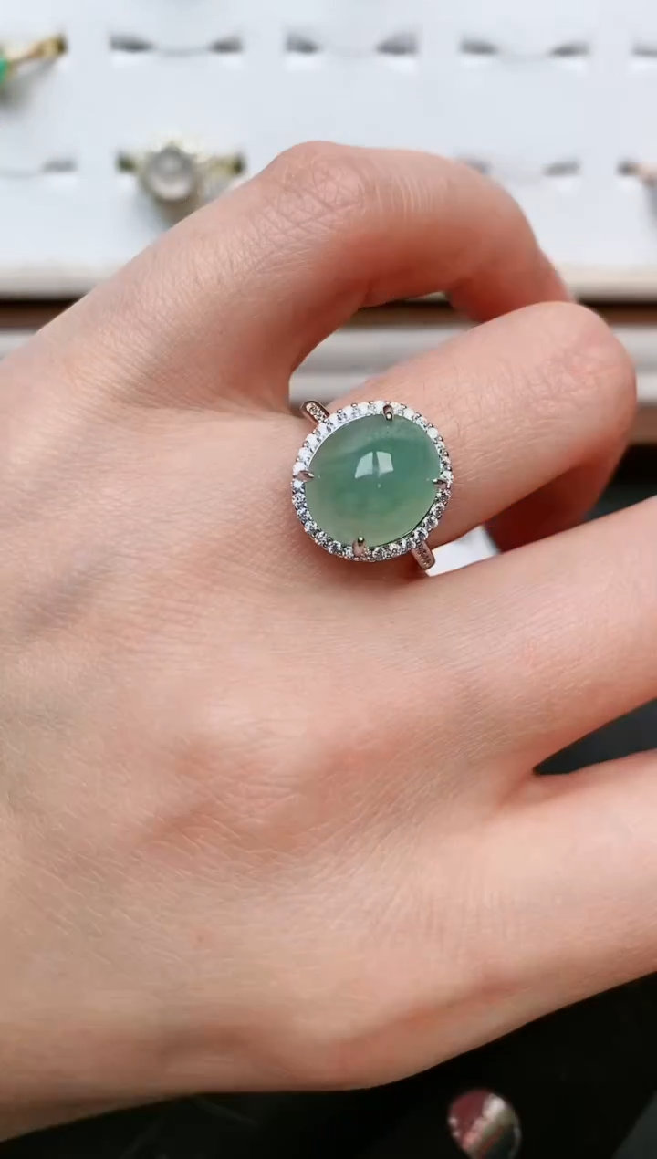 【闪购商品】翡翠戒指银S925镶嵌.....