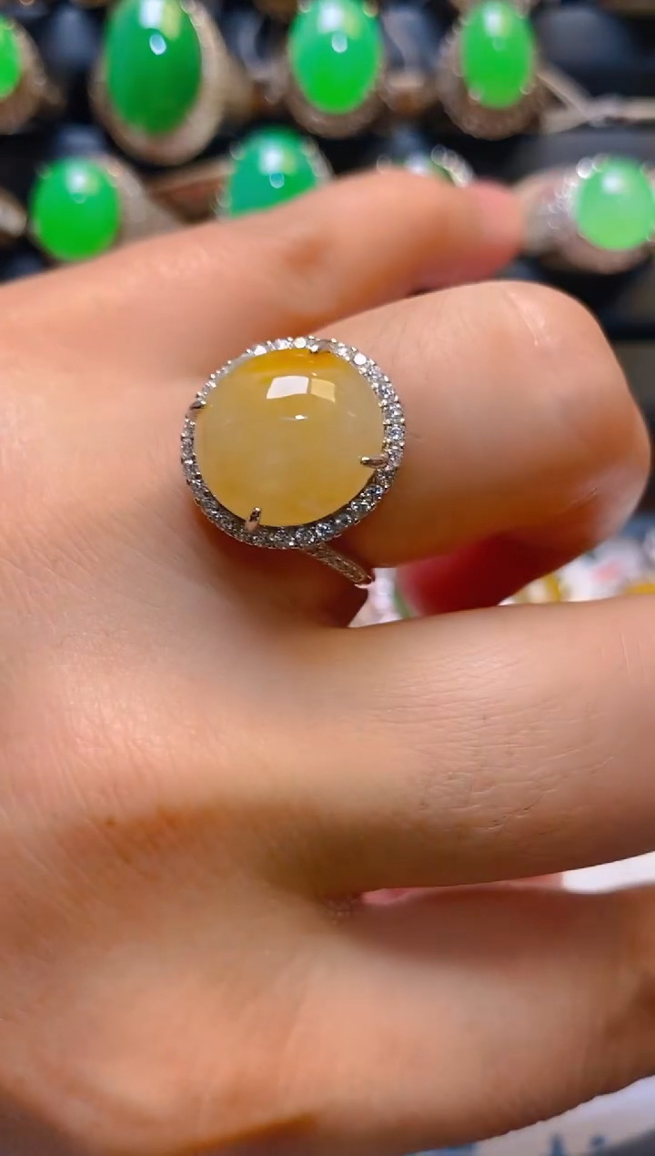 【闪购商品】翡翠耳饰银S925镶嵌天然A货翡翠1