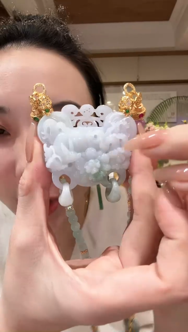 【闪购商品】翡翠颈饰未镶嵌国风