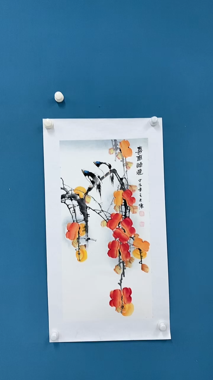 【闪购商品】国画1.15-王夫怀四尺四开花鸟5