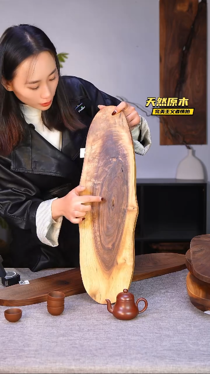 木北美黑胡桃原木.干裂疤结不属于商品质量问题完美主义者慎拍