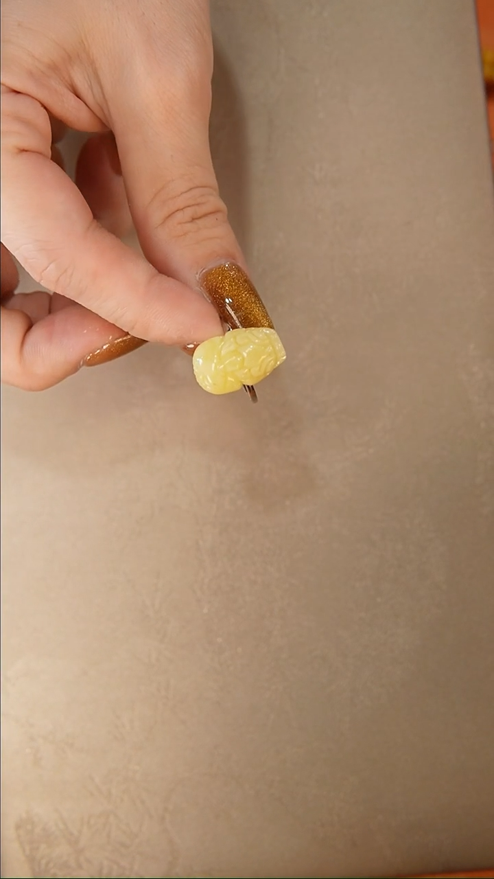 【闪购商品】琥珀戒指银S925镶嵌戒指