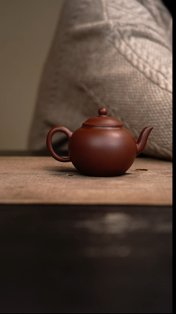 【闪购商品】紫砂茶壶宫灯壶紫泥柴烧105cc