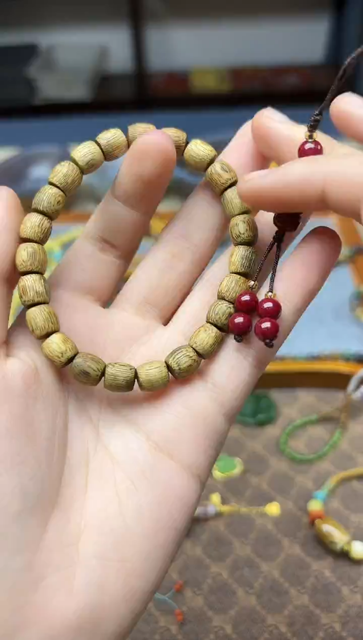 天然辰砂朱砂挂件8mmDS