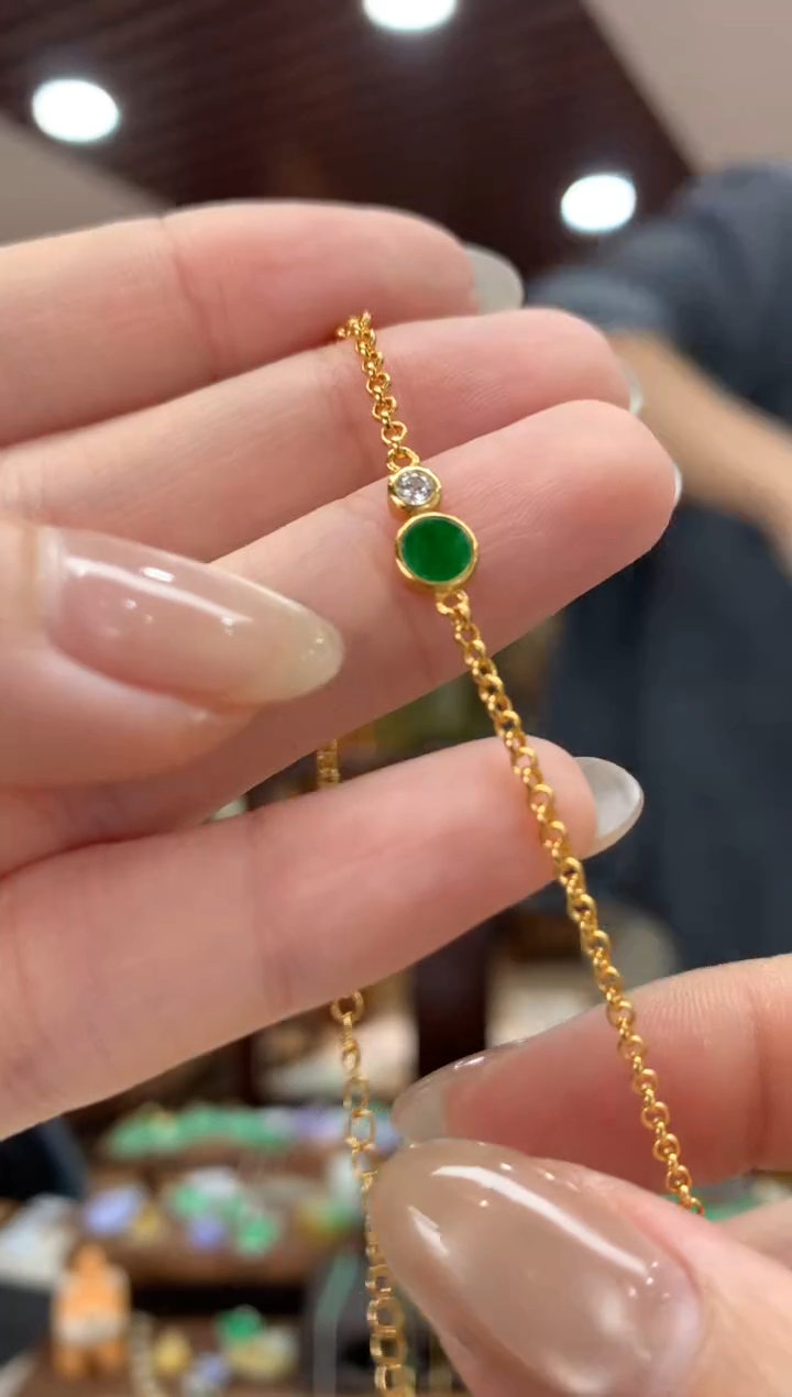 未镶嵌手链翡翠手链