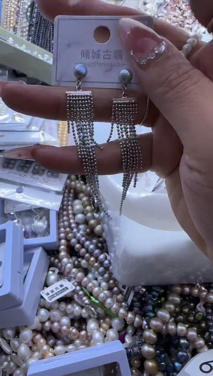 【闪购商品】淡水珍珠耳饰银S925镶嵌159