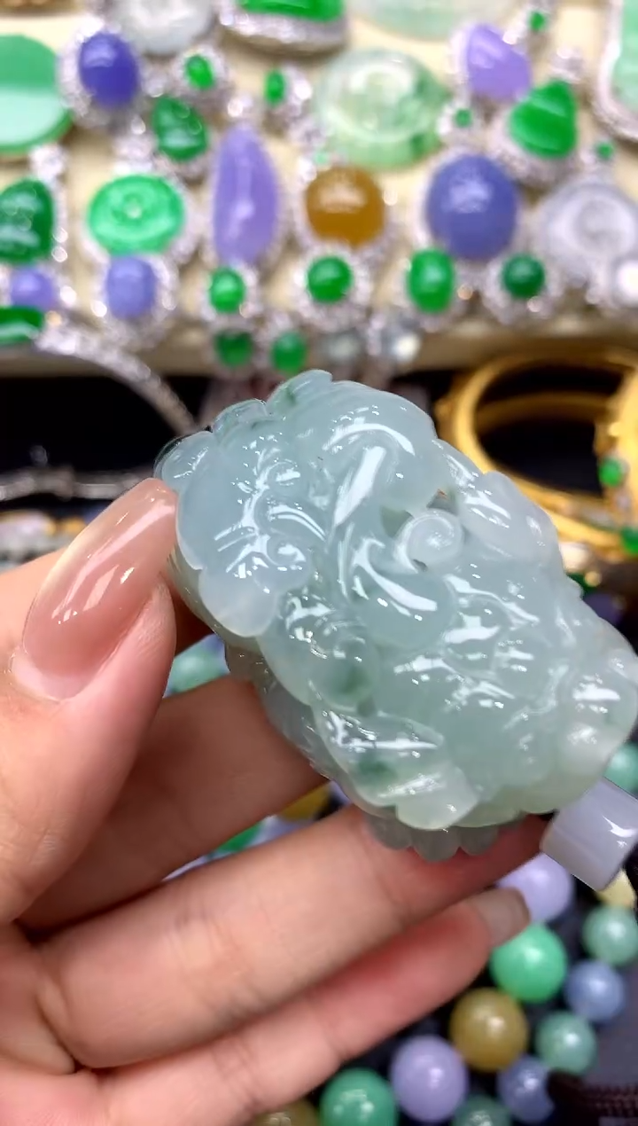 颈饰未镶嵌翡翠204-中国好珍宝