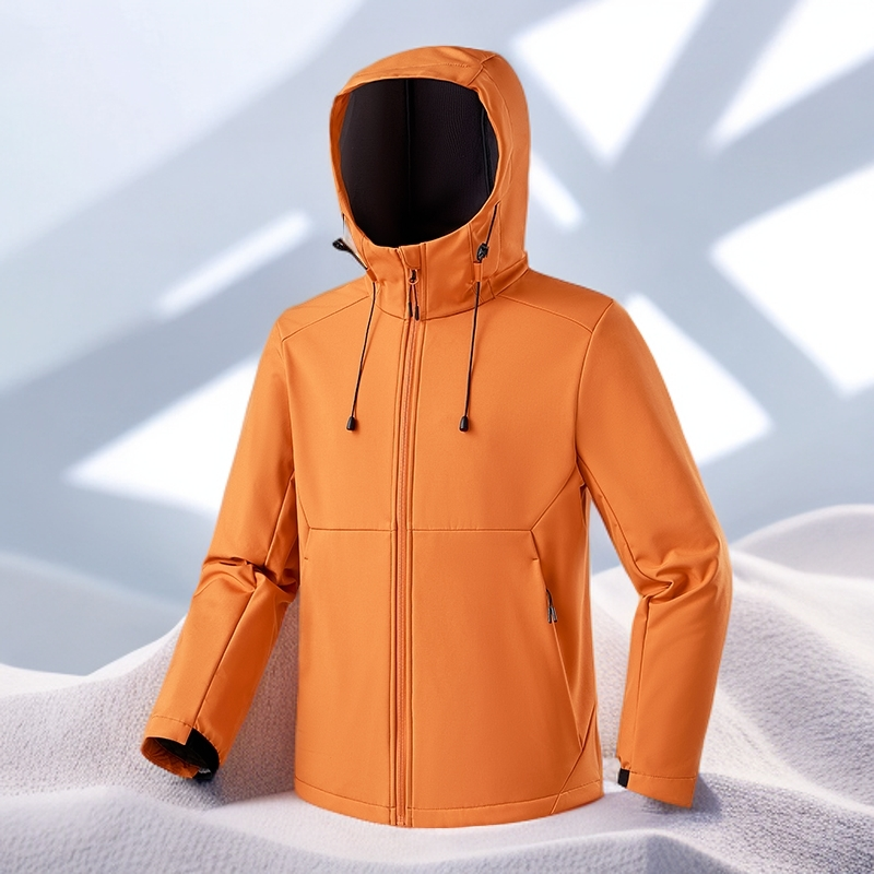 【YKK拉链+7A抗菌】男女同款软壳加绒外套情侣户外舒适防风衣#0466