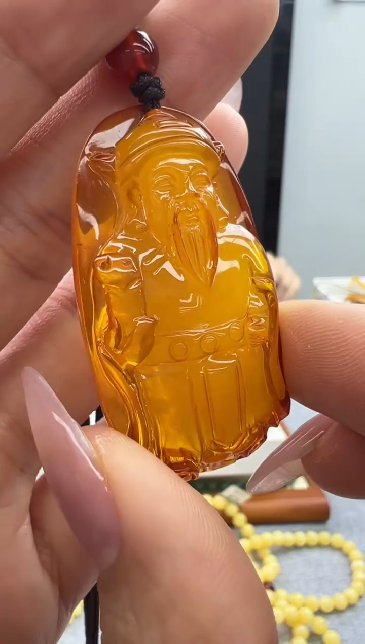 【闪购商品】琥珀颈饰未镶嵌61秒拍号