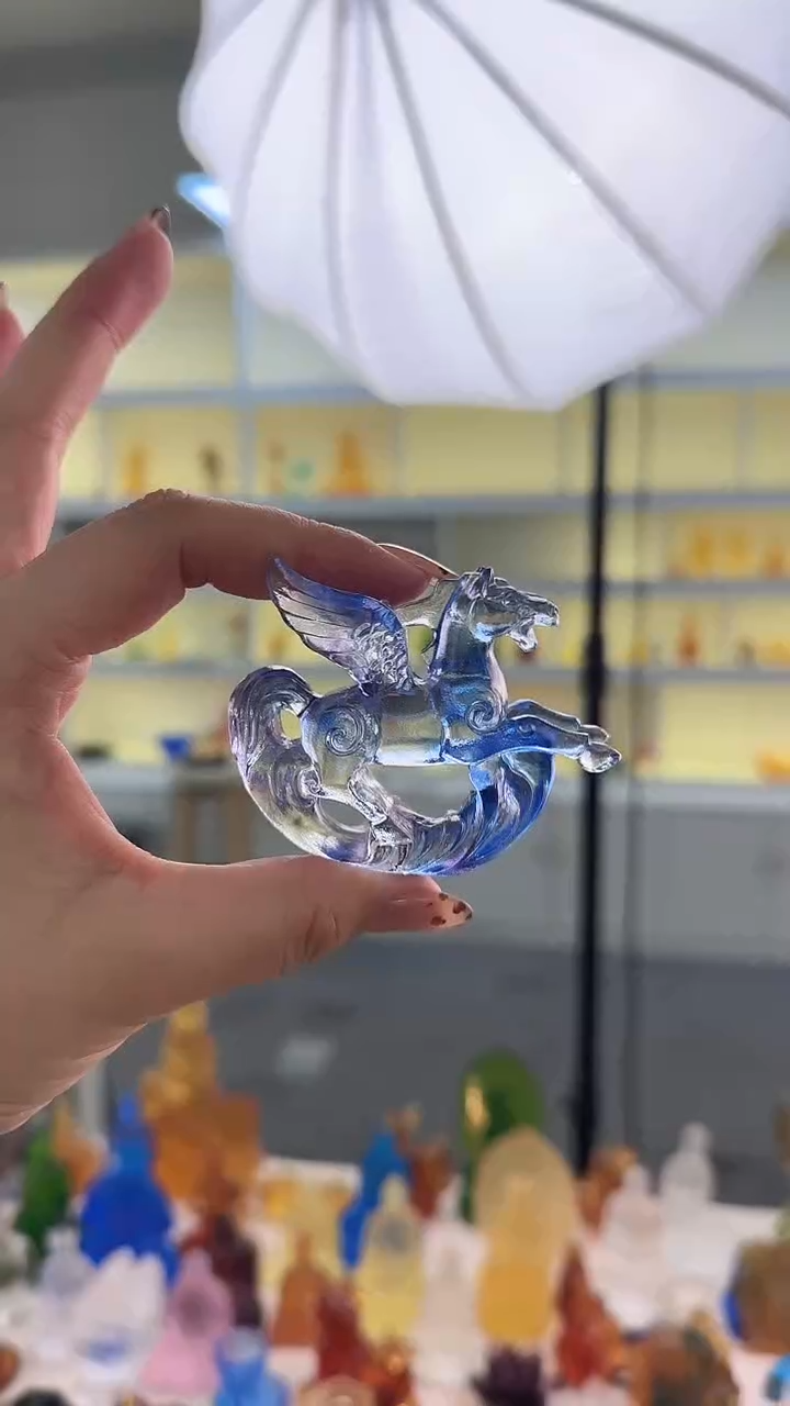 手工艺品琉璃飞马