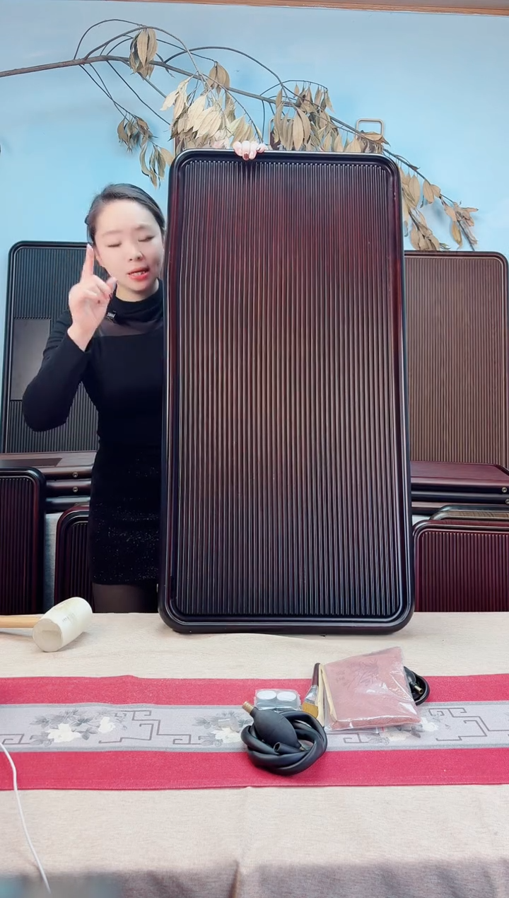 千川胡桃色茶盘100*50*5