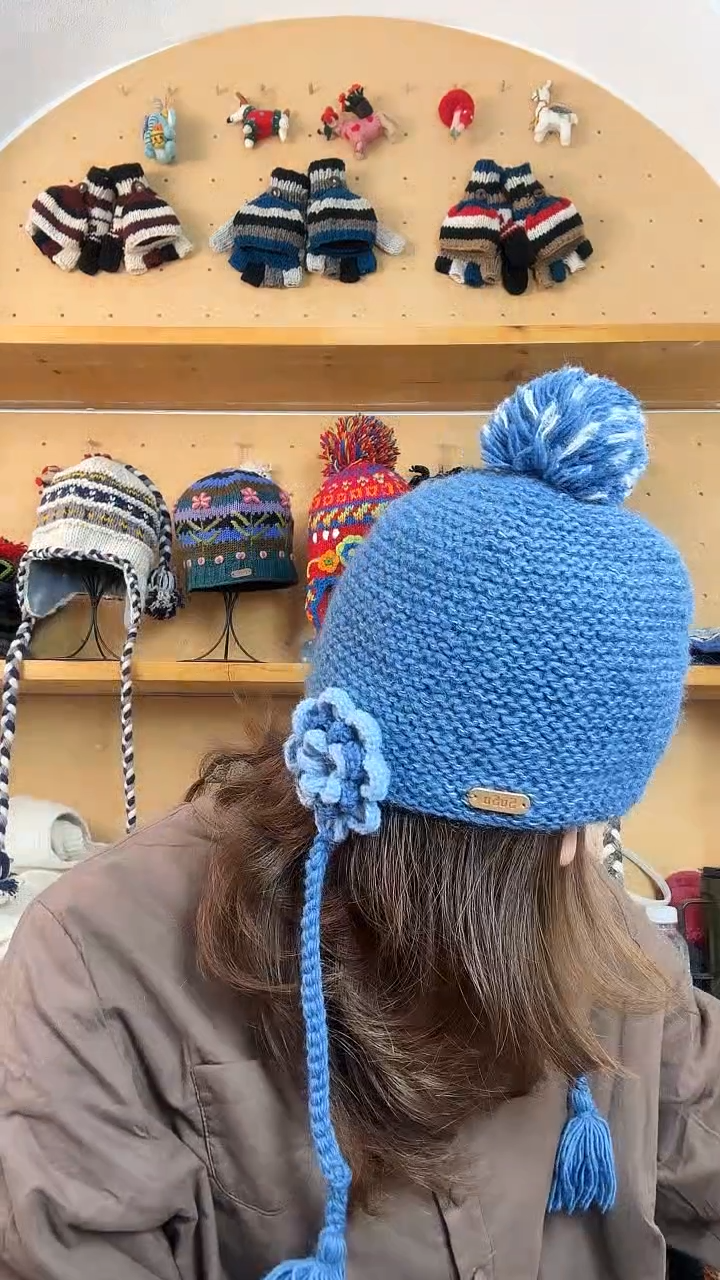 羊毛百分百纯手工帽子