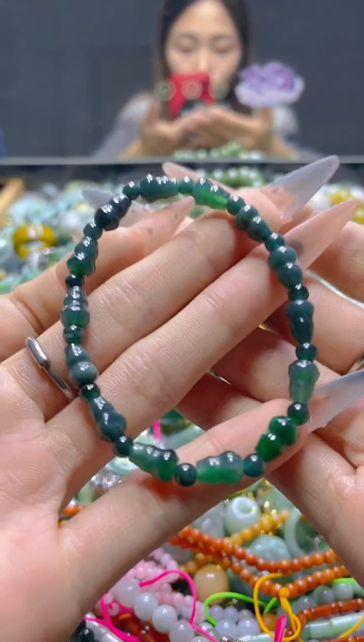 颈饰未镶嵌翡翠5MM