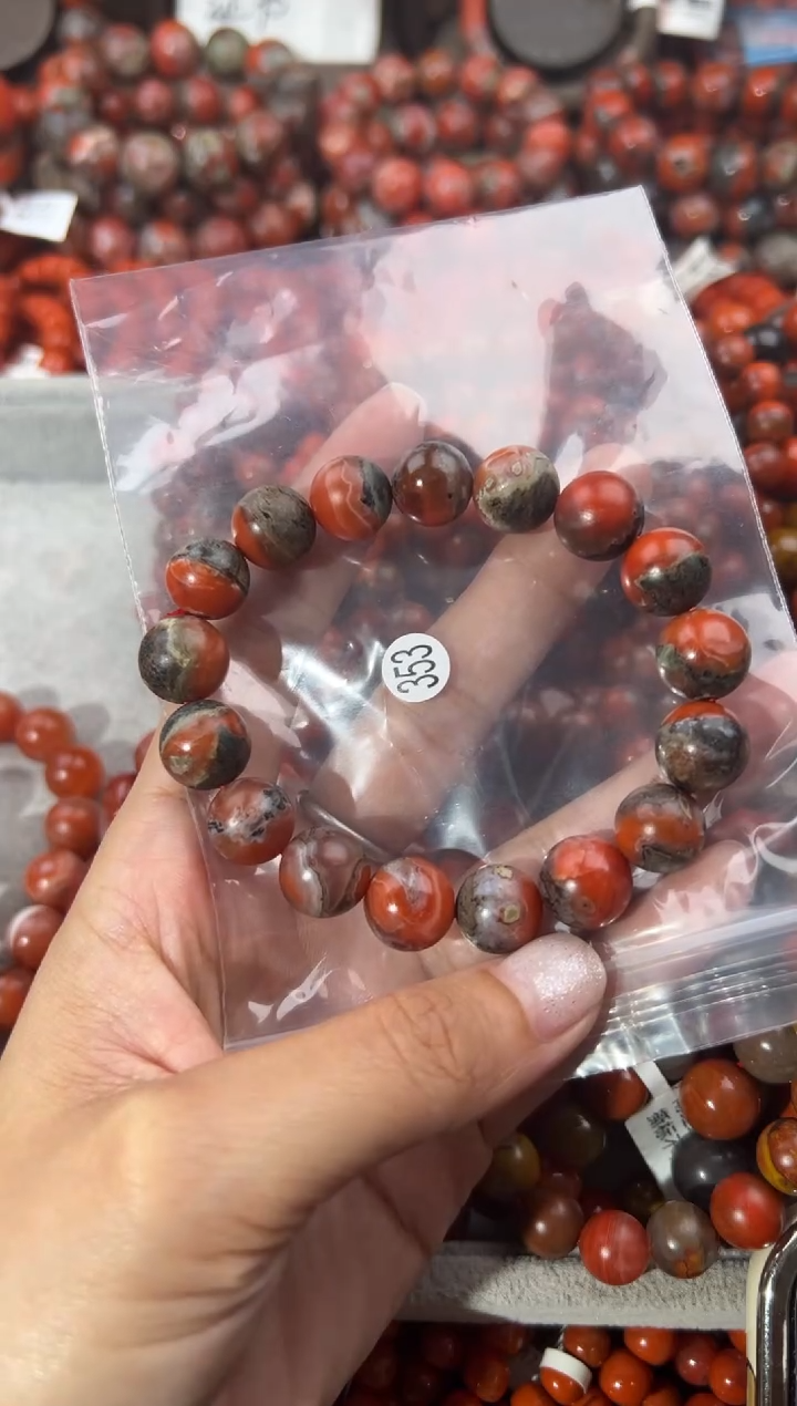 南红玛瑙手串未镶嵌12+