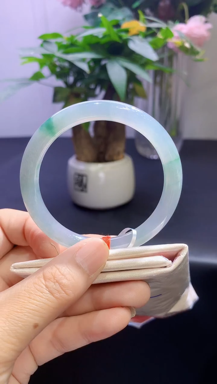 未镶嵌手镯翡翠翡翠手镯圈口56-t34