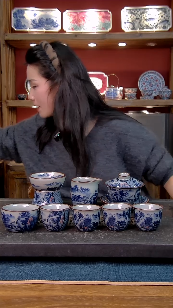 简装家用款8件套 老陶泥开片纹陶瓷茶具