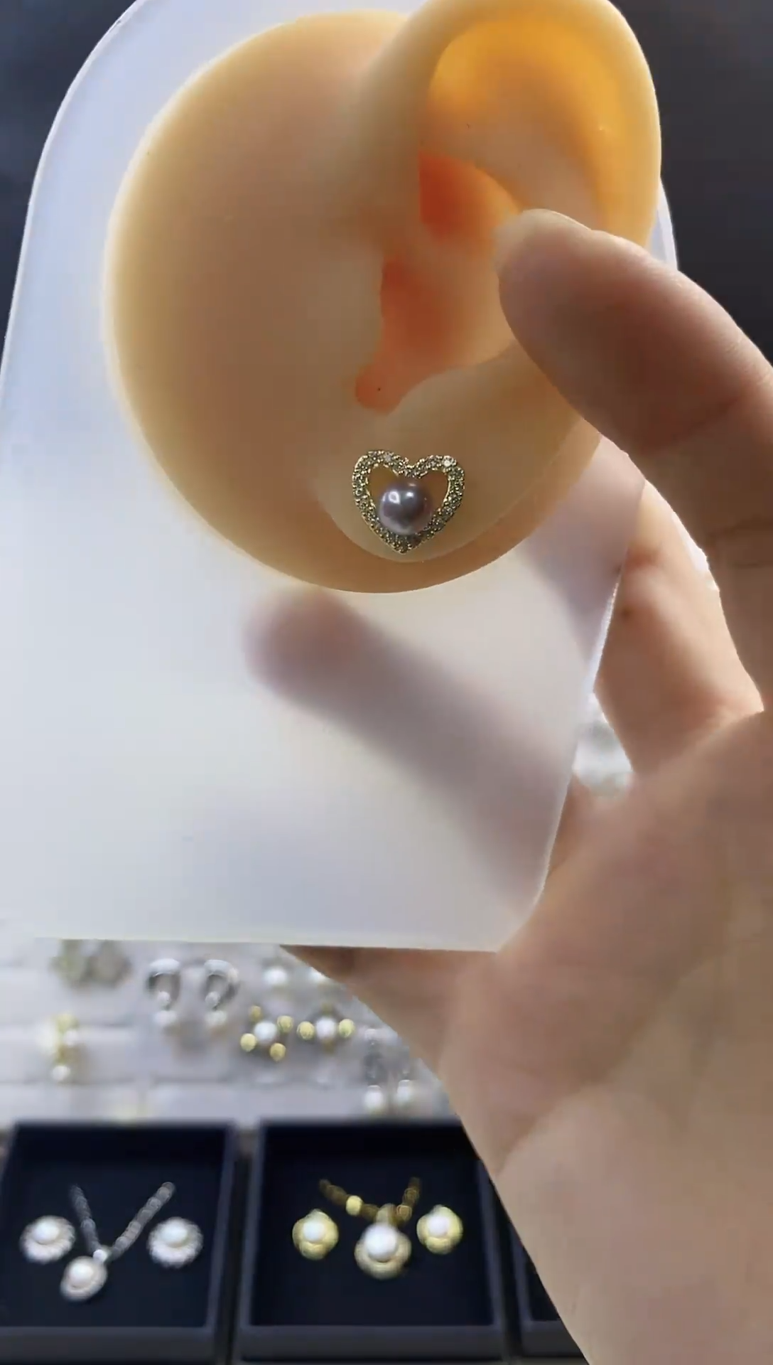 合金耳饰淡水珍珠92