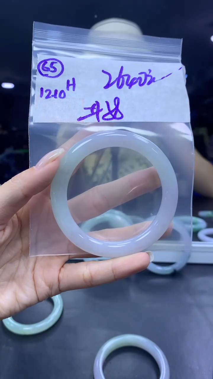 未镶嵌定制翡翠65手镯58+2640元+拍一发一