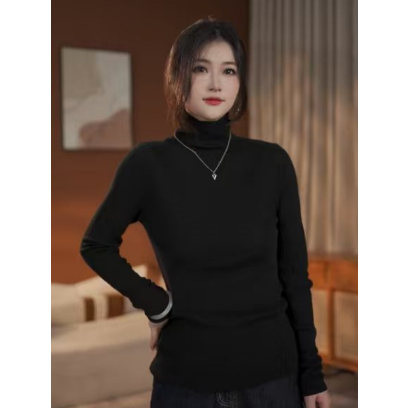 【NG】2025新款秋冬季高龄百搭轻奢修身气质中领打底衫套头258200