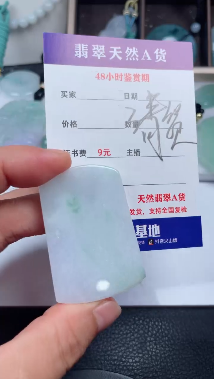 翡翠未镶嵌颈饰         