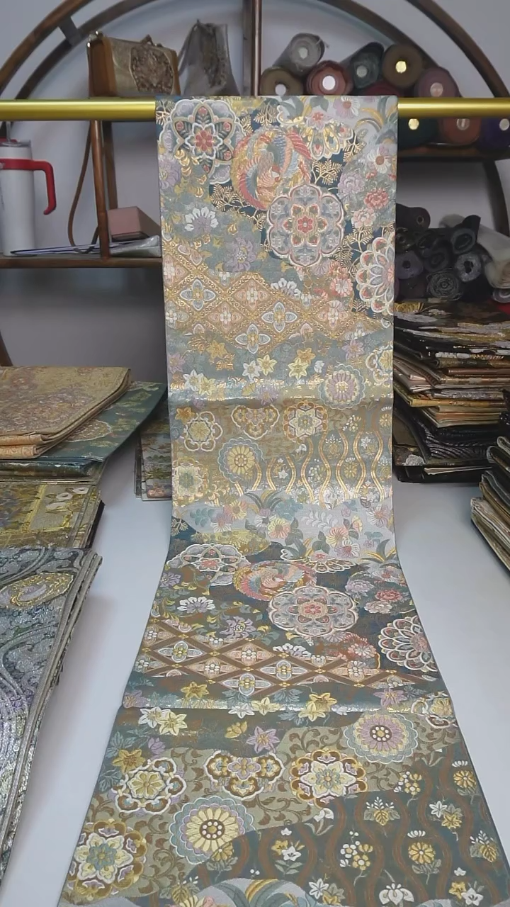 【闪购商品】织绣91西阵织六通宝相花