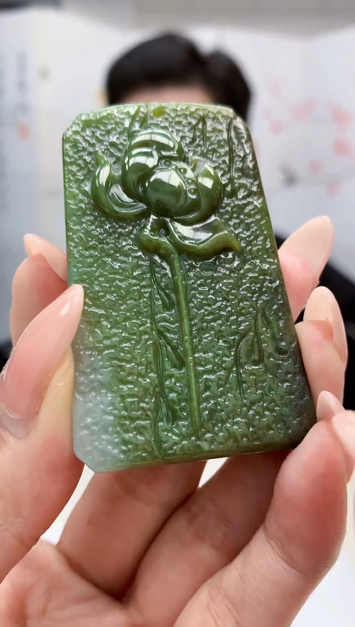 【闪购商品】定制翡翠未镶嵌4917MM-毛货挂件16