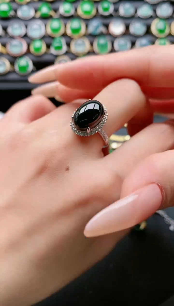 【闪购商品】翡翠戒指银S925镶嵌11111111