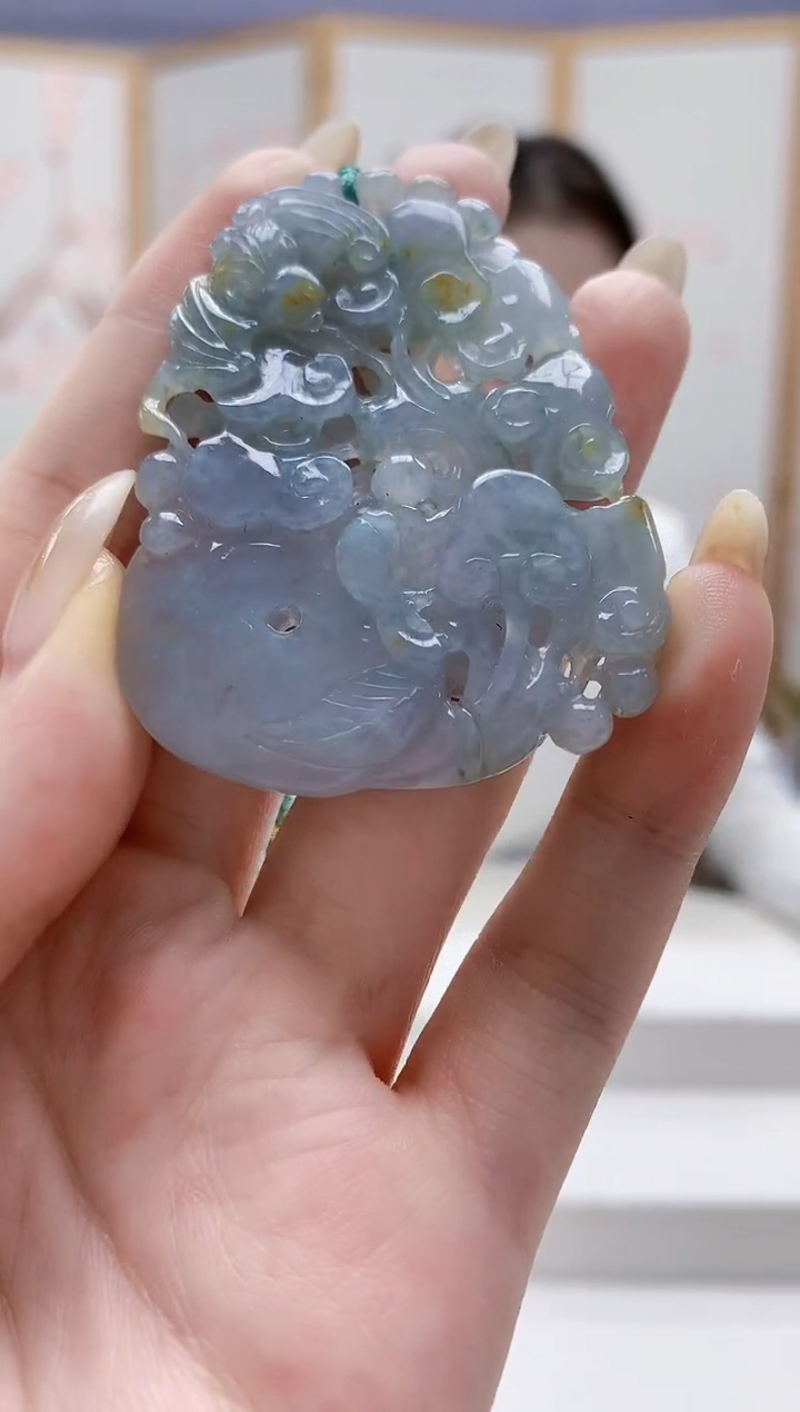 未镶嵌定制翡翠3099jw-毛货挂件49