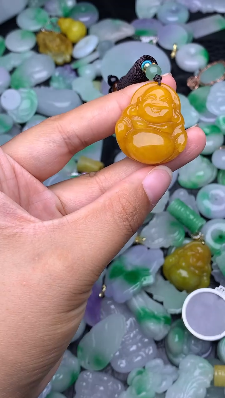 翡翠未镶嵌颈饰天然缅甸翡翠吊坠