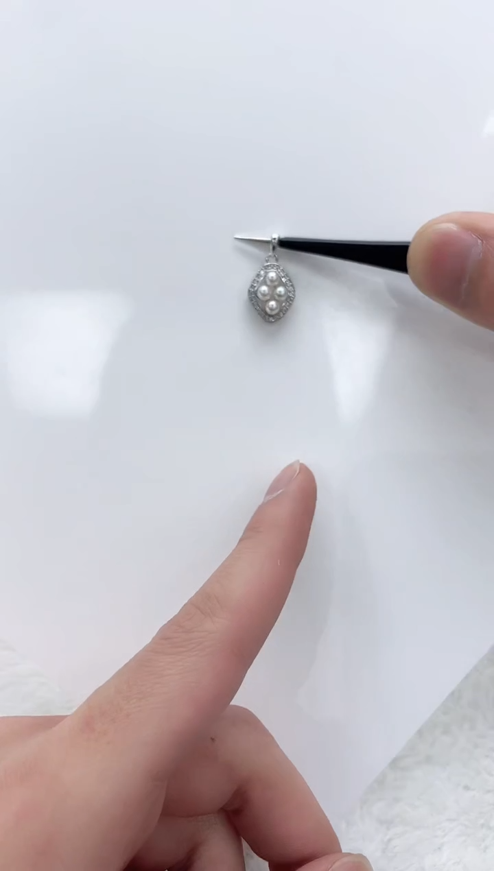 【闪购商品】海水珍珠吊坠(不含链)银S925镶嵌海水珍珠吊坠