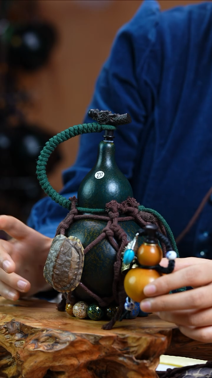 【闪购商品】237—光岳葫天然大漆酒葫芦不含漆珠