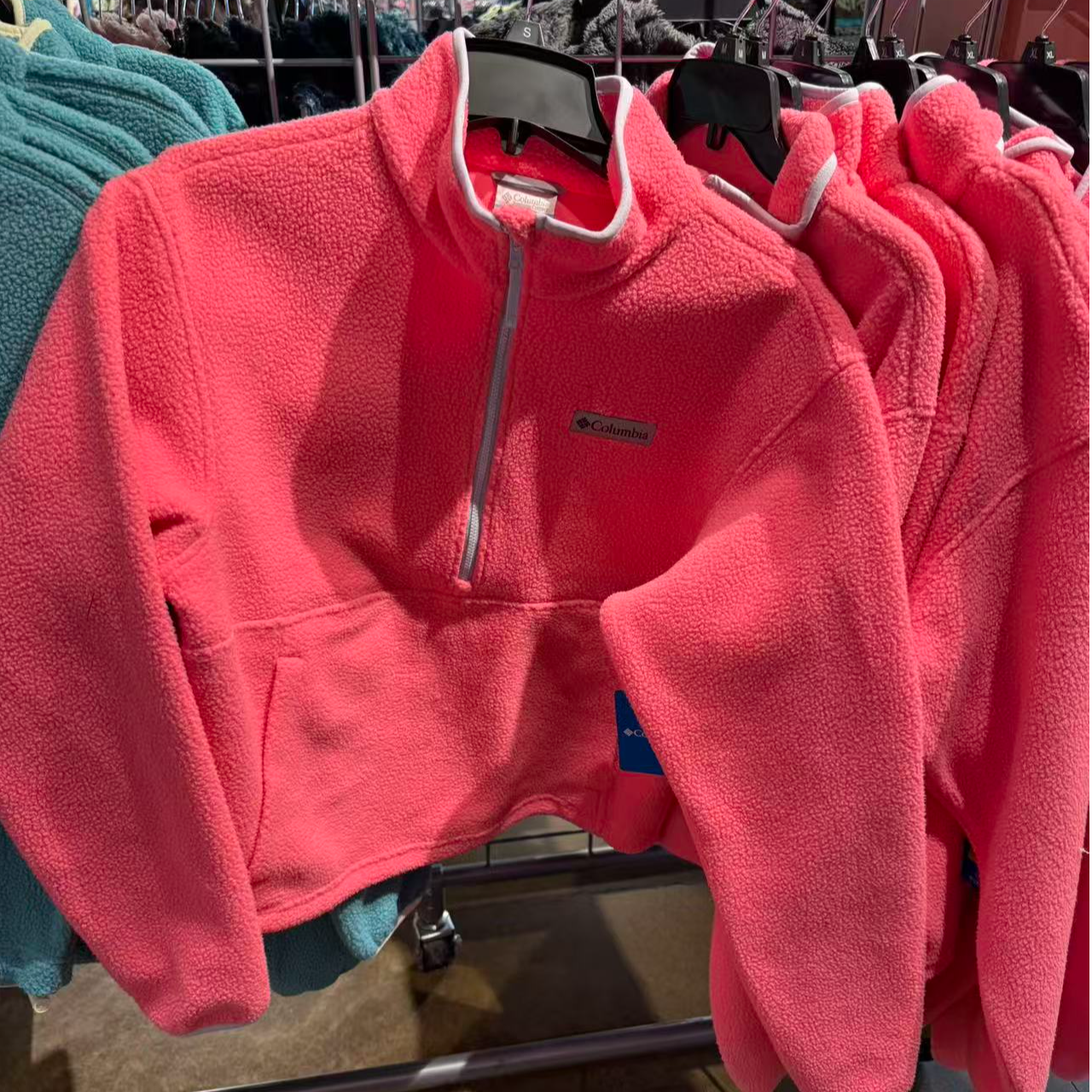 Columbia/哥伦比亚女士半拉链抓绒衣